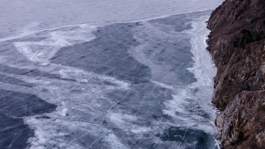 Lake Baikal at the End of Winter