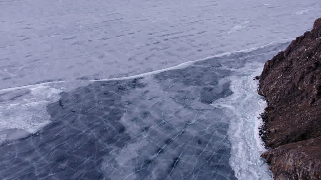 Lake Baikal at the End of Winter