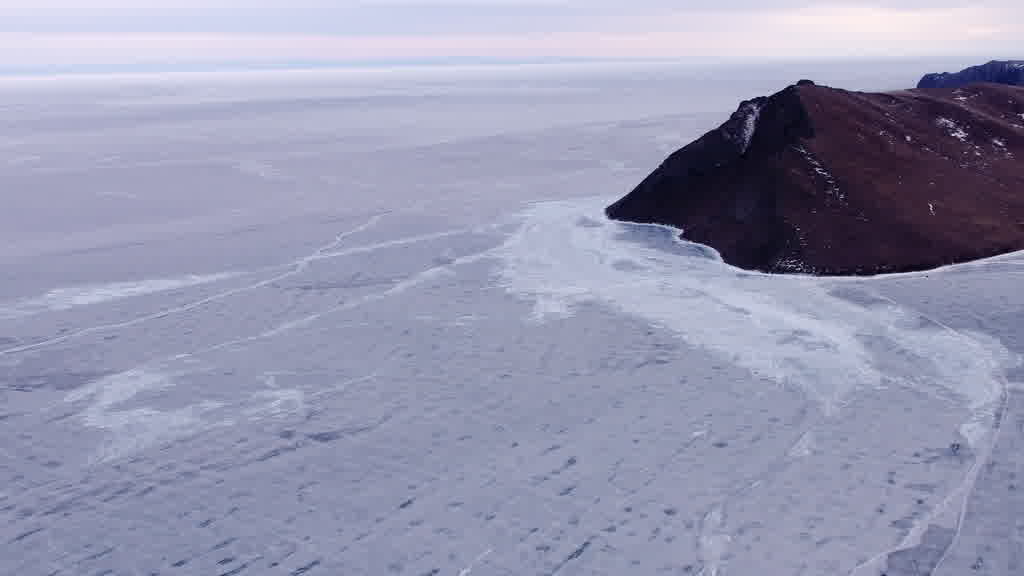 Lake Baikal at the End of Winter