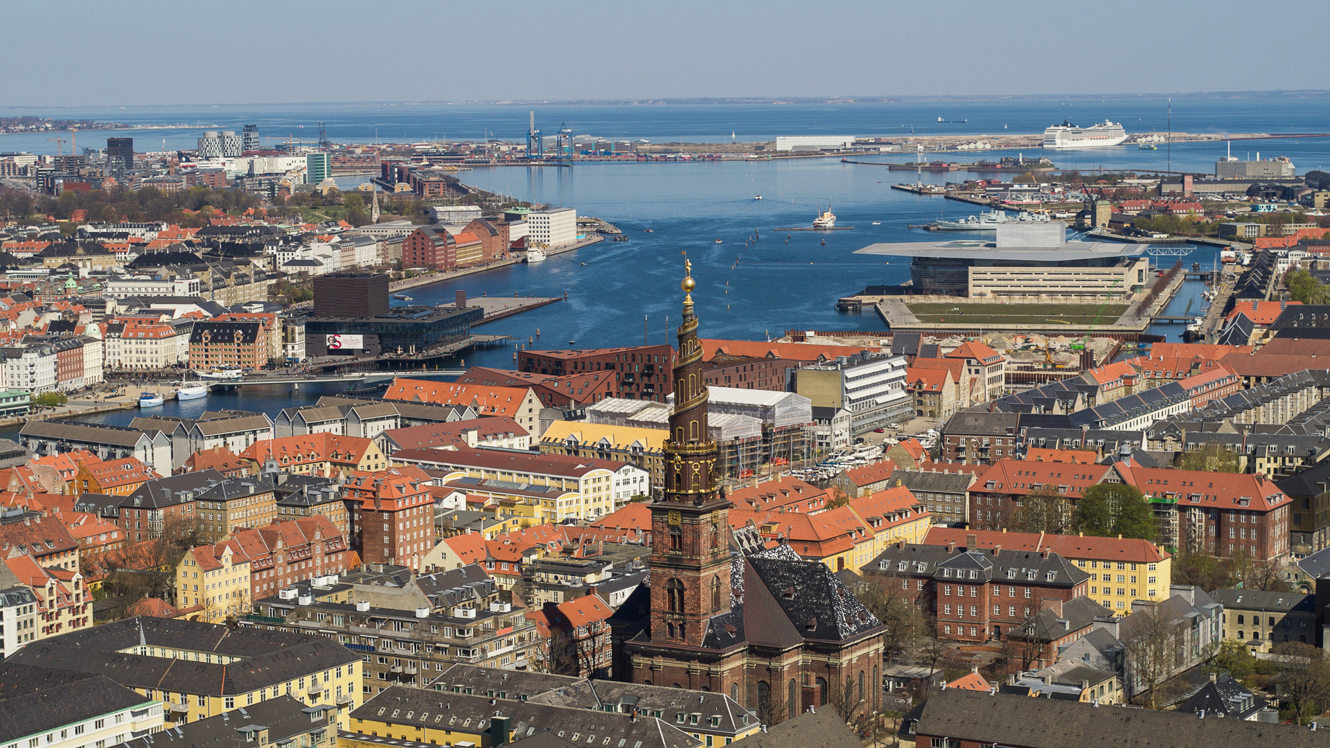 Danemark Copenhague image aérienne