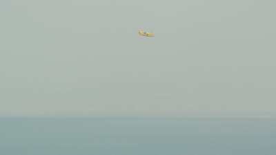 Canadair plane on lagoon of Nador