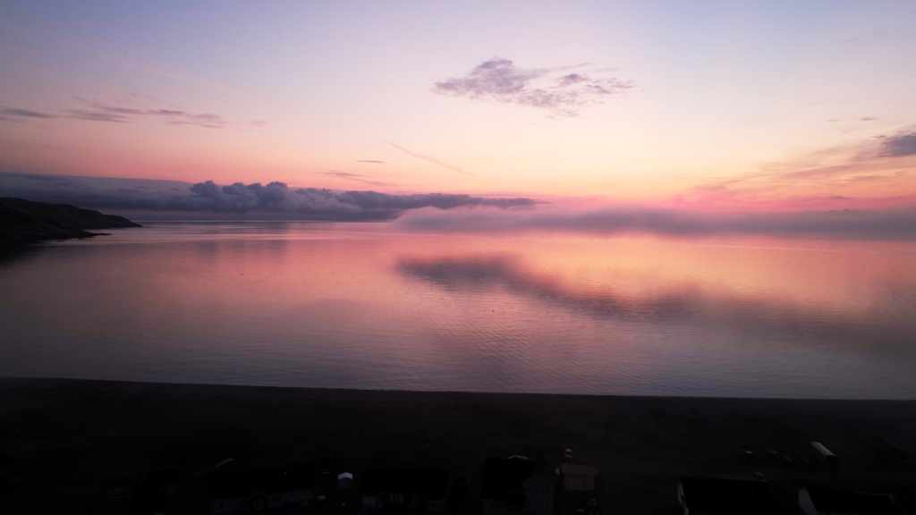Miquelon in Early Morning Mist