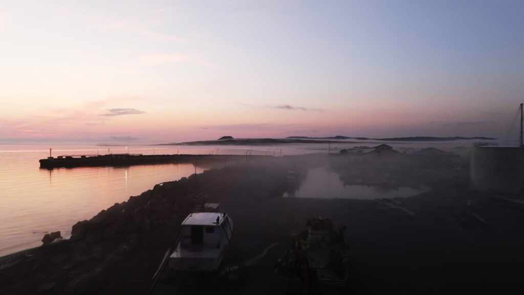 Miquelon in Early Morning Mist