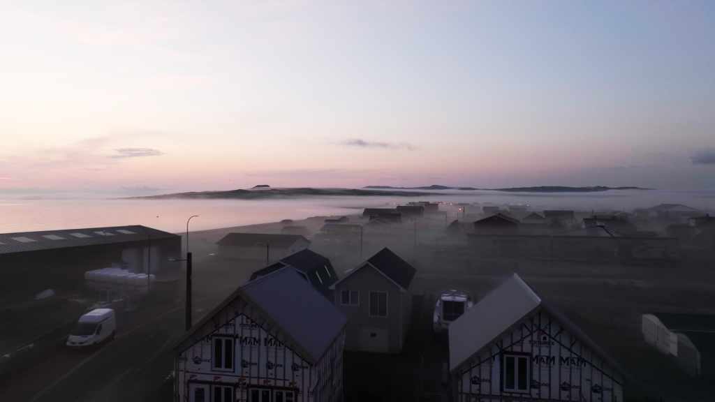 Miquelon in Early Morning Mist
