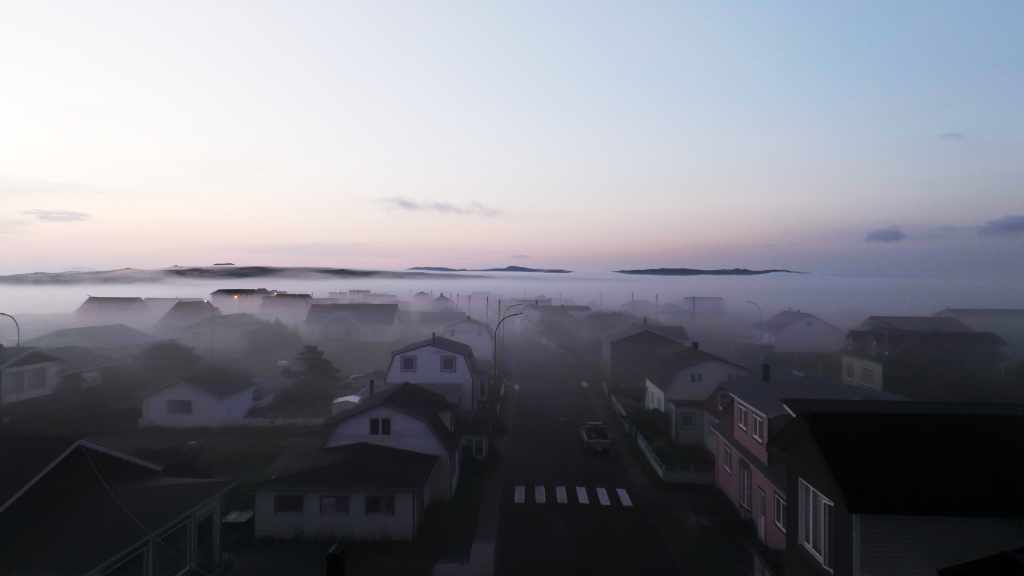 Miquelon in Early Morning Mist