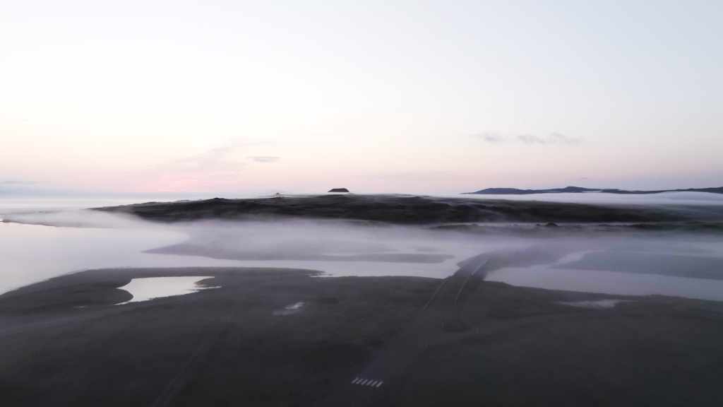 Miquelon in Early Morning Mist