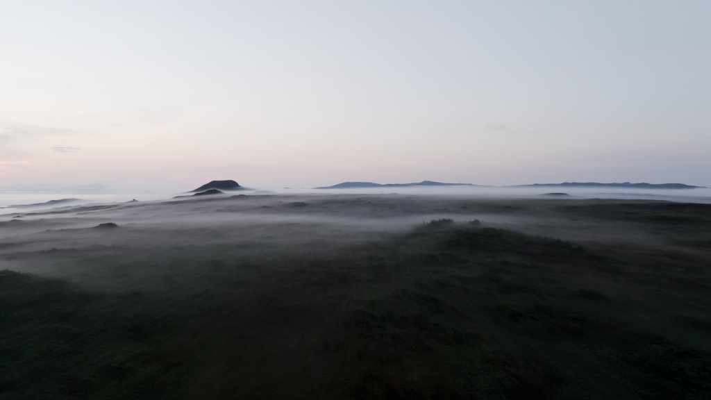 Miquelon in Early Morning Mist